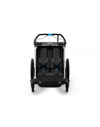 QuietKat Noir remorque de vélo à deux roues - Echo sports